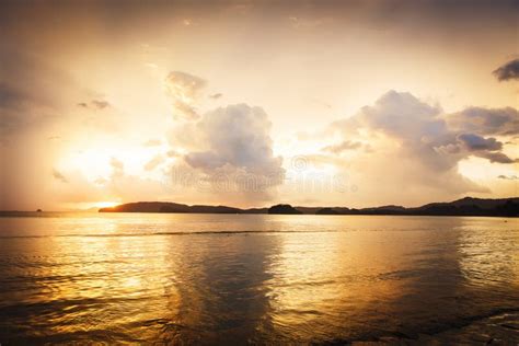 Tropical Sunset In Thailand Stock Photo Image Of Sunny Sunset 64644116