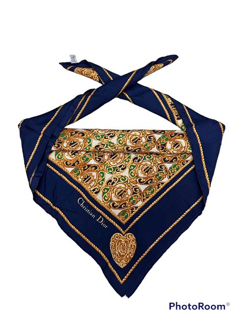 Designer Christian Dior Bandana Handkerchief Neckerchief Turban Grailed