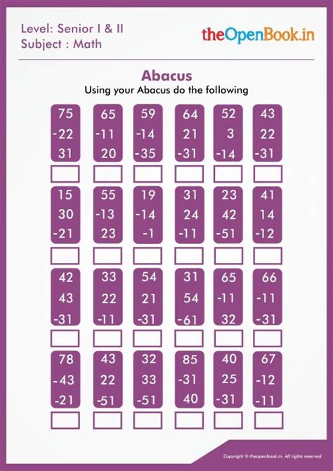 Worksheets are level 1 1 name place value level math exercise on the abacus counting up to 20 1 year 1 basics of using the bacus the teachers views on soroban abacus training. Using your Abacus do the following in 2020 | Kids math ...