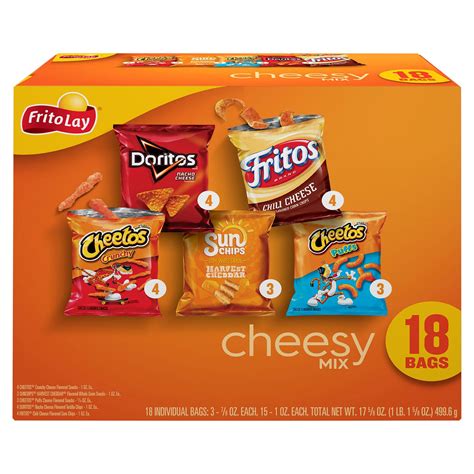 Frito Lay Cheesy Mix Variety Pack Chips Shop Chips At H E B