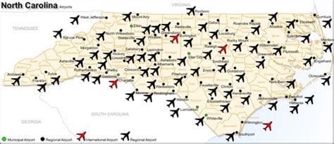 Usa North Carolina Airports Download Flash
