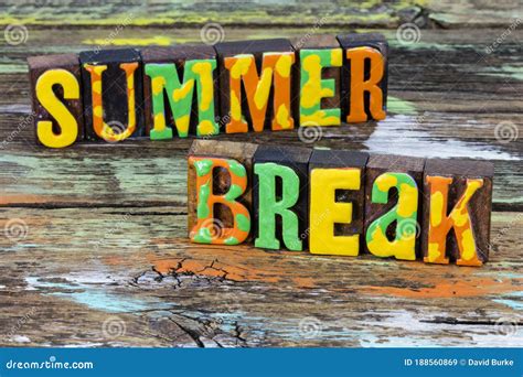 End Of School Summer Break Time Stock Image 37804333