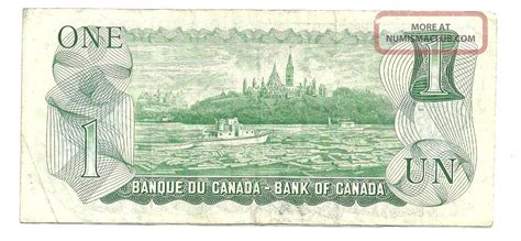 Old 1973 Bank Of Canada Canadian One Dollar Note