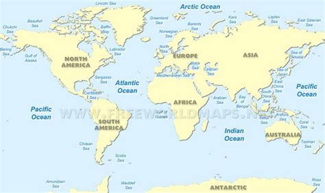 World Ocean Maps Oceans Of The World Sea Map Ocean