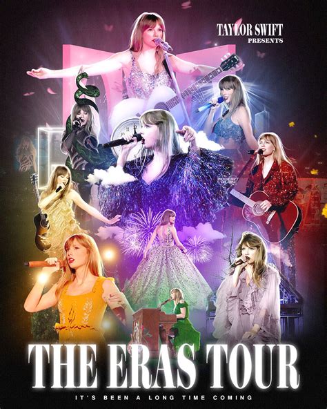 Taylor Swift The Eras Tour Movie 2023 Presents Poster Ebay