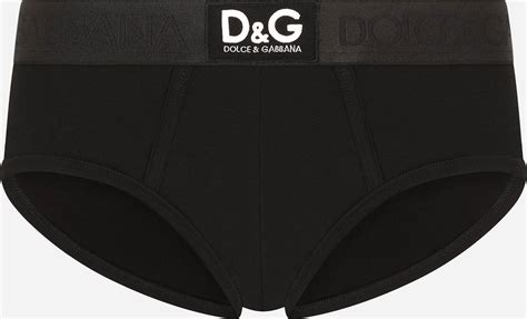 Dolce And Gabbana Badge Logo Brando Brief Black • Price