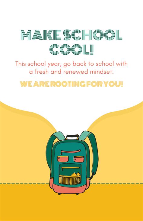 Creative Back To School Poster Template - Edit Online & Download