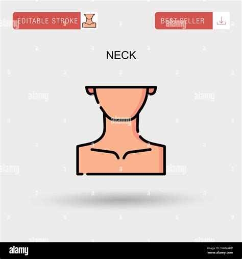 Neck Simple Vector Icon Stock Vector Image And Art Alamy