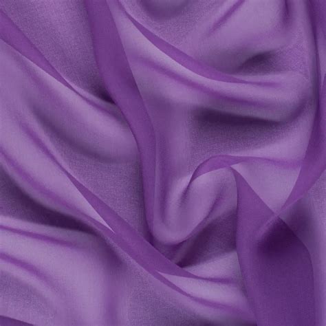 Bright Purple Silk Wide Chiffon Purple Fabric Purple Silk Bright