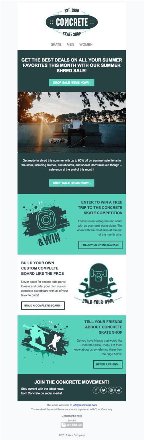 Check out this list of newsletter templates and template galleries to perfect your next email campaign. 5 Free HTML Newsletter Templates to Wow Your Audience | Sendinblue