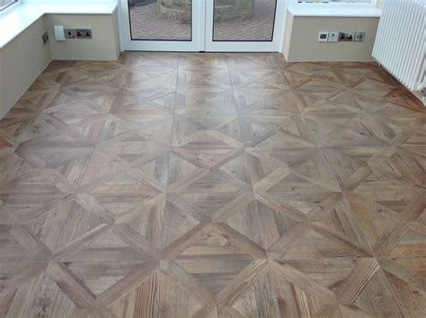 Parquet Wood Effect Porcelain Floor Tiles Give A Fabulous Finish To This Conservatory With