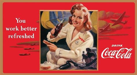 coca cola ad 1941 nworld war ii themed coca cola advertisement poster 1941 poster print by 24 x