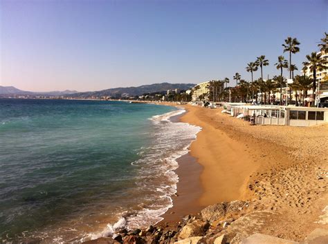 The Beach In January Cannes France Married Cannes France Married