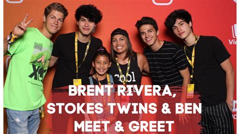 Vidcon Brent Rivera Stokes Twins And Ben Meet And Greet Youtube