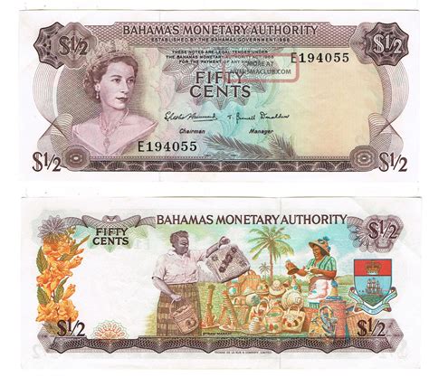 The gallant thirty bahamians set out to join the british west indies regiment as early as 1915 and as many as 1,800 served in the armed forces of. Bahamas - 1/2 Dollars Banknote, 1968 P. 26a