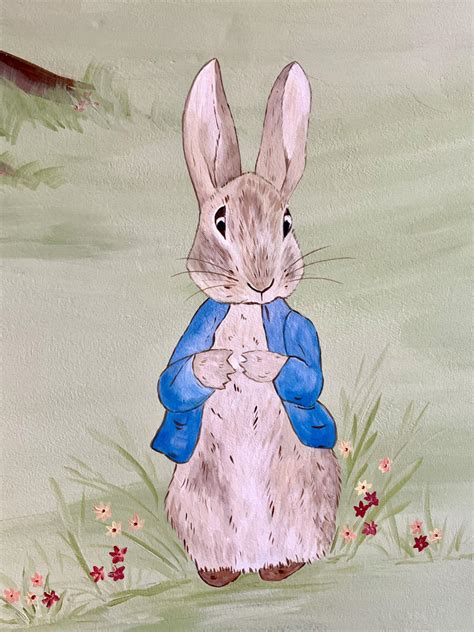 Beatrix Potter Nursery Mural Painting Peter Rabbit And Characters