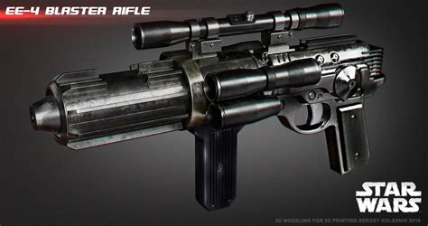 Ee 4 Blaster Rifle By Ksn Art Star Wars Guns Star Wars Rpg Star Wars Ships Science Fiction