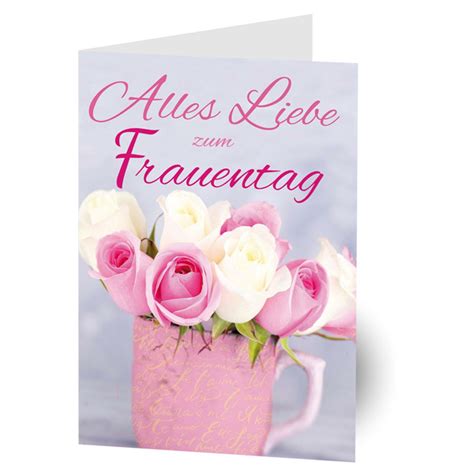 Alles Liebe Zum Frauentag Glückwunschkarte Inkl Umschlag