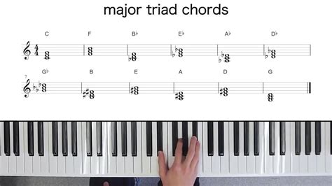 3 2 12 Major Triad Chords Youtube