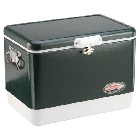Coleman Camping Tailgating Qt Stainless Steel Belted Ice Chest