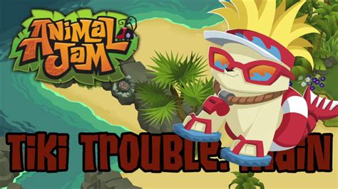 It is teal with a green eye. Animal Jam OST - Tiki Trouble: Main - YouTube