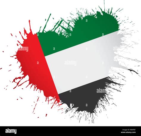 United Arab Emirates Flag Vector Illustration On A White Background