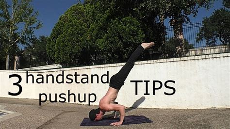 3 Quick Handstand Pushup Tips Advanced Youtube