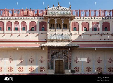 Jaipur India The City Palace Pritam Niwas Chowk Courtyard Detail
