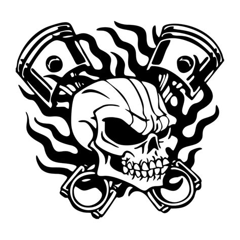 Skull Flame Harley Davidson Logo