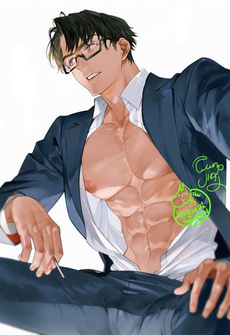 Pin By Jason On Male Art In Anime Guys Shirtless Handsome Anime