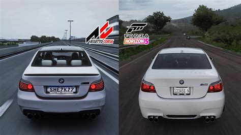 Forza Horizon 5 Vs Assetto Corsa BMW E60 M5 V10 YouTube