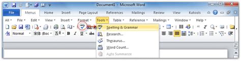 Where Is Spelling Check In Office 2007 2010 2013 And 365