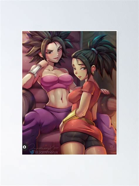 Kale And Caulifla Sexy Girl Fanart Poster For Sale By Andreartist Redbubble