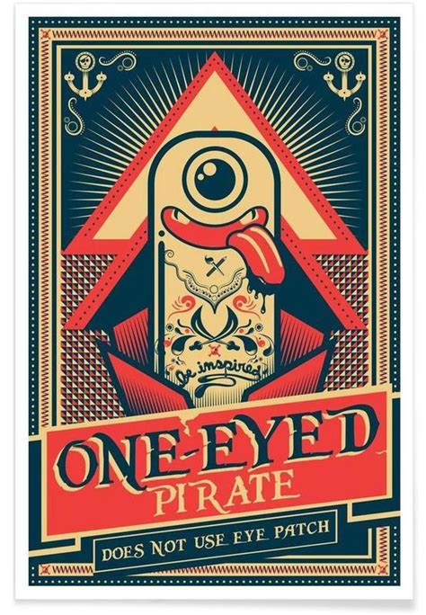 One Eyed Pirate Poster Juniqe