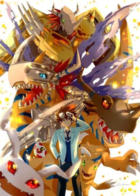 Digimon Adventure Tri Taichi Tai With Agumons Evolutions Botamon
