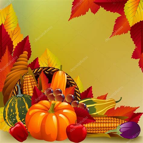 Beautiful Thanksgiving Day Card Stock Vector Image By ©vedvidarts