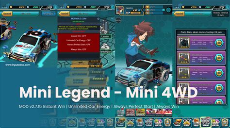 Mini Legend Mod Terbaru V2715 Instant Win Unlimited Car Energy