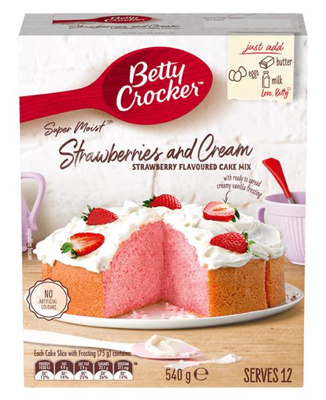 Strawberries And Cream Cake Baking Products Betty Crocker Au