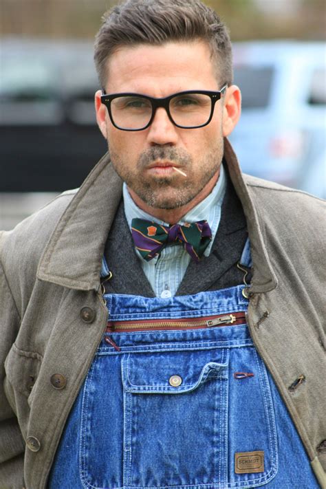 this guy really worked at it check out the nerd glasses facial stubble bow tie and suit jacket