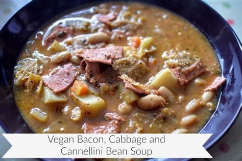 Chicken broth, salt, oregano, parmesan cheese, cabbage, pepper and 5 more. Food: Vegan Bacon, Cabbage and Cannellini Bean Soup | Food, Cabbage, bacon, Bean soup