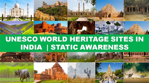 List Of All The Unesco World Heritage Sites In India Static Awareness