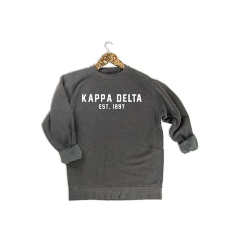 Comfort Colors Kappa Delta Est Sorority Shirt 1897 Pocket Tee By Go