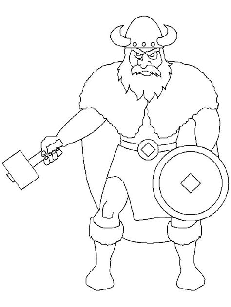 33 Desenhos Dos Vikings Para Imprimir E Colorirpintar