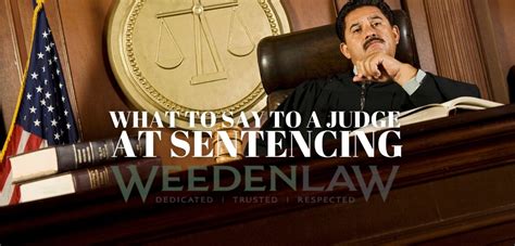 What To Say To A Judge At Sentencing