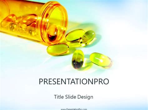 Vitamin E Powerpoint Template Background In Medical Healthcare