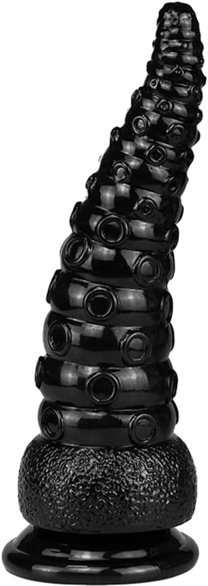 Black Tentacle Dildo Realistic Female Dildo Toy Flexible