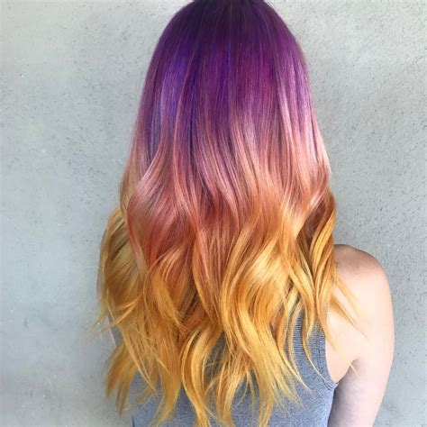 Pulpriot Hair Sunset Hair Color Vivid Hair Color Sunset Hair Color
