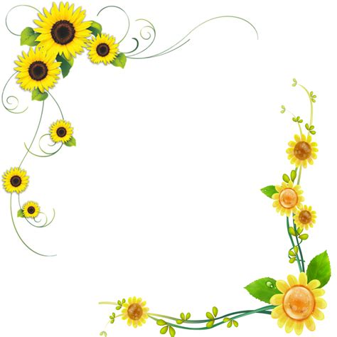 Printable Sunflower Border Printable Templates