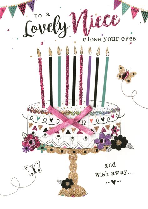 to a lovely niece birthday greeting card cards