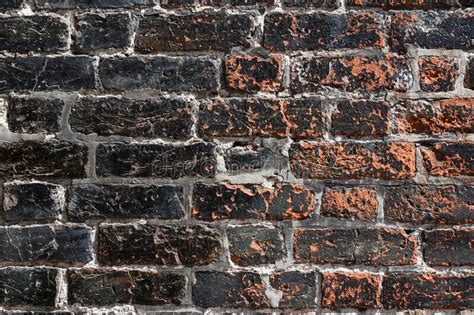 Old Grunge Industrial Texture Of Brick Wall Background Stock Photo
